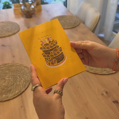 Geburtstagskuchen mit Kerzen – Pop-Up Karte