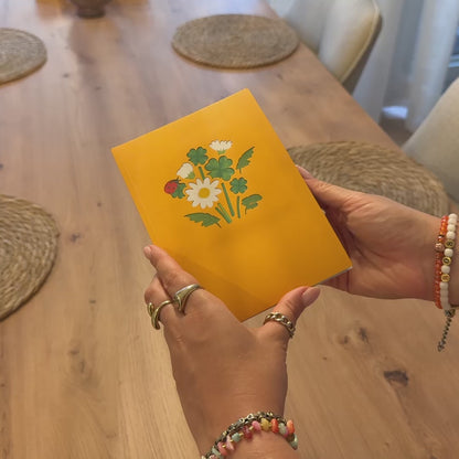 Gänseblümchen mit Marienkäfer – Pop-Up Karte