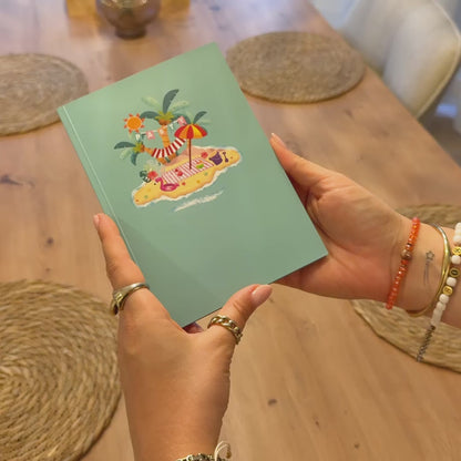 Strand Party mit Tieren - Pop-Up Karte