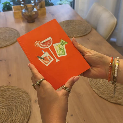 Spritzige Cocktailgläser – Pop-Up Karte